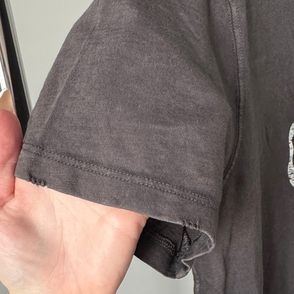 NWT Aerie “Ghosting You” Graphic Tee – Washed Black, Size M - Picture 7 of 10